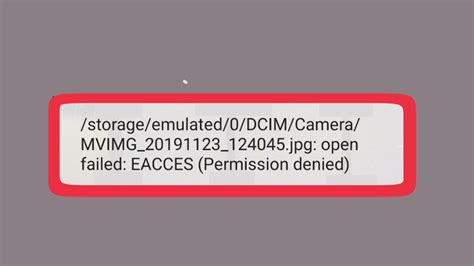 eacces permission denied open